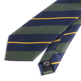 Blue & Green Bold 7cm Ply Striped Tie - Tie Doctor